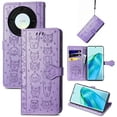 thumbnail image 2 of Funda Cartera FOXDOCK para Honor X9A , Flip PU con Relieve de Gatos y Perros, Tarjetero y Soporte, 2 of 6