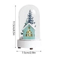 thumbnail image 3 of TIELUTT Reindeers Lights Small Night Lights Decorations Christmas Trees Glass Christmas Cute Ornament Set Christmas Decorations and Sparkly Christmas Ornament Snowflake Ornament Set, 3 of 6