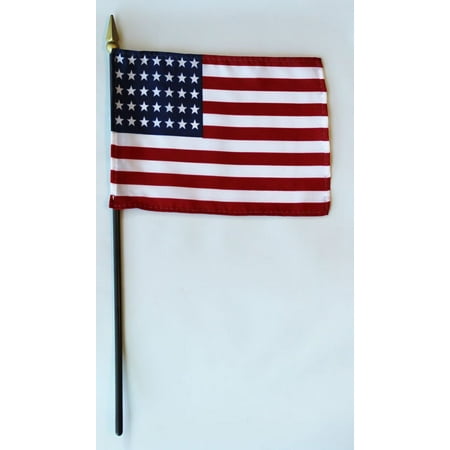 USA (35-Stars) - 4"X6" Stick Flag