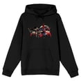 thumbnail image 4 of Batman V Superman Dawn Of Justice 2 Heroes in Fight Position Men's Black Hoodie-Small, 4 of 5