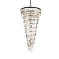 thumbnail image 3 of Elegant Lighting Sydney 36.5" Metal/Crystal Chandelier in Matte Black/Clear, 3 of 3