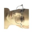 thumbnail image 2 of grinderPUNCH Transparent Frame Vintage Retro Clear Lens Eye Glasses, Silver Trim, 2 of 5