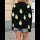 thumbnail image 4 of Suéter Holgado de Punto con Cuello Redondo y Larga para Mujer, Otoño e Invierno 2025 Negro L, 4 of 9