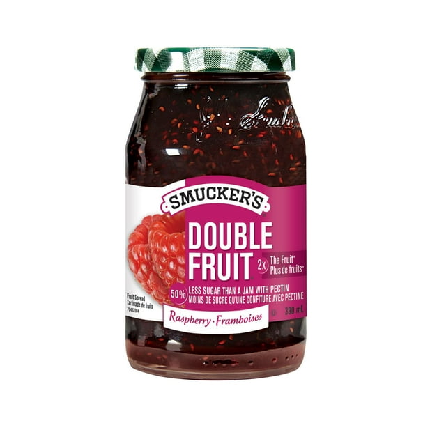 Smucker's Double Fruit Raspberry Fruit Spread 390mL