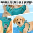 thumbnail image 3 of BARKBAY No Pull Dog Harness Large Reflective Dog Harness with Front Clip and Easy Control Handle for Walking Training Running with ID tag Pocket(Blue,S), 3 of 11