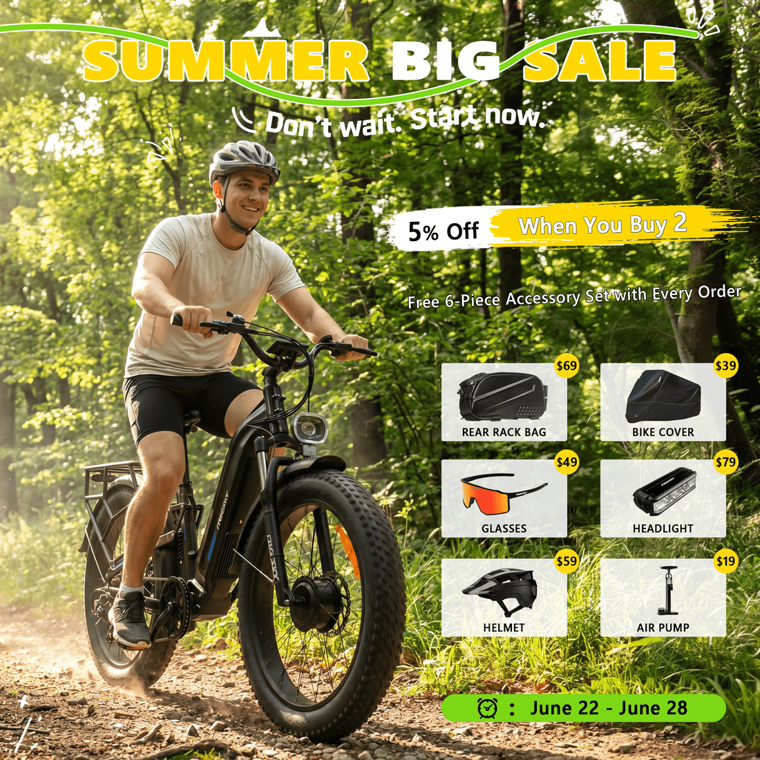 FREESKY Ranger AIR Dual Motor Electric Bike for Adults, 3500W 200NM Fast Ebike,105Miles Long Range E Bike,Full Suspension Electric Mountain Bike, 26'' Fat Tire Electric Bicycle for Man Womens Hunters