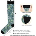 thumbnail image 3 of GZHJMY Daisy Dot Paisley Compression Socks, Knee High Running Socks for Women, Men, Sports, Running, Travel, Nurses, 3 of 7