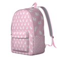 thumbnail image 2 of Pink Cute French Bulldogs Backpack for School,Cute School Bag,Schoolbag with Adjustable Shoulder Straps & Padded Back,15.7"x11.8"x5.5", 2 of 5