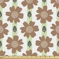 thumbnail image 1 of Daisy Upholstery Fabric by the Yard, Feminine Summer Garden with Vertically Situated Petals on Tall Stems with Leaf Motifs, Decorative Fabric for DIY and Home Accents, 1 Yard, Multicolor by Ambesonne, 1 of 4
