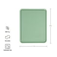 thumbnail image 6 of KitchenAid Classic Plastic Cutting Board with Trench, Non-Slip Edges, Dishwasher Safe, 11x14, Pistachio, 6 of 8