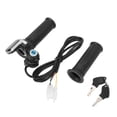 thumbnail image 2 of Accelerator Handle Bar, ABS 2pcs Waterproof LED Indicator Throttle Handle Grips Antiskid Comfortable  For Motorcycles For Scooters, 2 of 8
