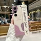 thumbnail image 1 of Cute Cartoon Happy Day Wrist Band Bracket Phone Holder Liquid Silicone Case For Samsung Galaxy S23 Ultra S22 Plus S21 S20 FE S10 Plus A33 A53 A73 5G A23 M13 M23 M33 M53 A14 A54 Shockproof Cover, 1 of 4