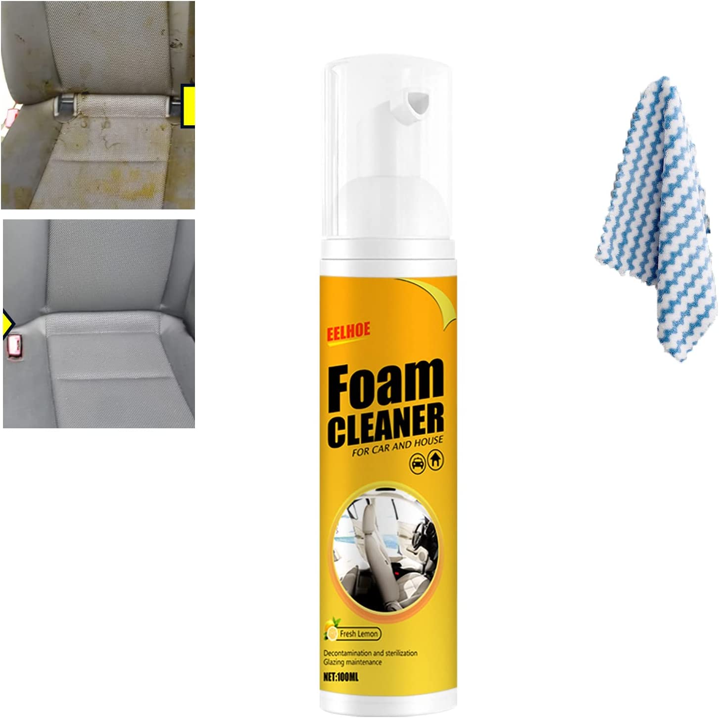 Car Magic Foam Cleaner, Neat Freaks Multipurpose Foam Cleaner,Foam Cleaner for Car, Neat Freakz