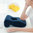 thumbnail image 2 of Memory Foam Travel Pillow, Office Desktop Sleeping Cushions, Multi-use Headrest for Student Navy, 2 of 8