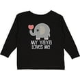 thumbnail image 3 of Inktastic My Yaya Loves Me Grandchild Boys or Girls Long Sleeve Toddler T-Shirt, 3 of 5