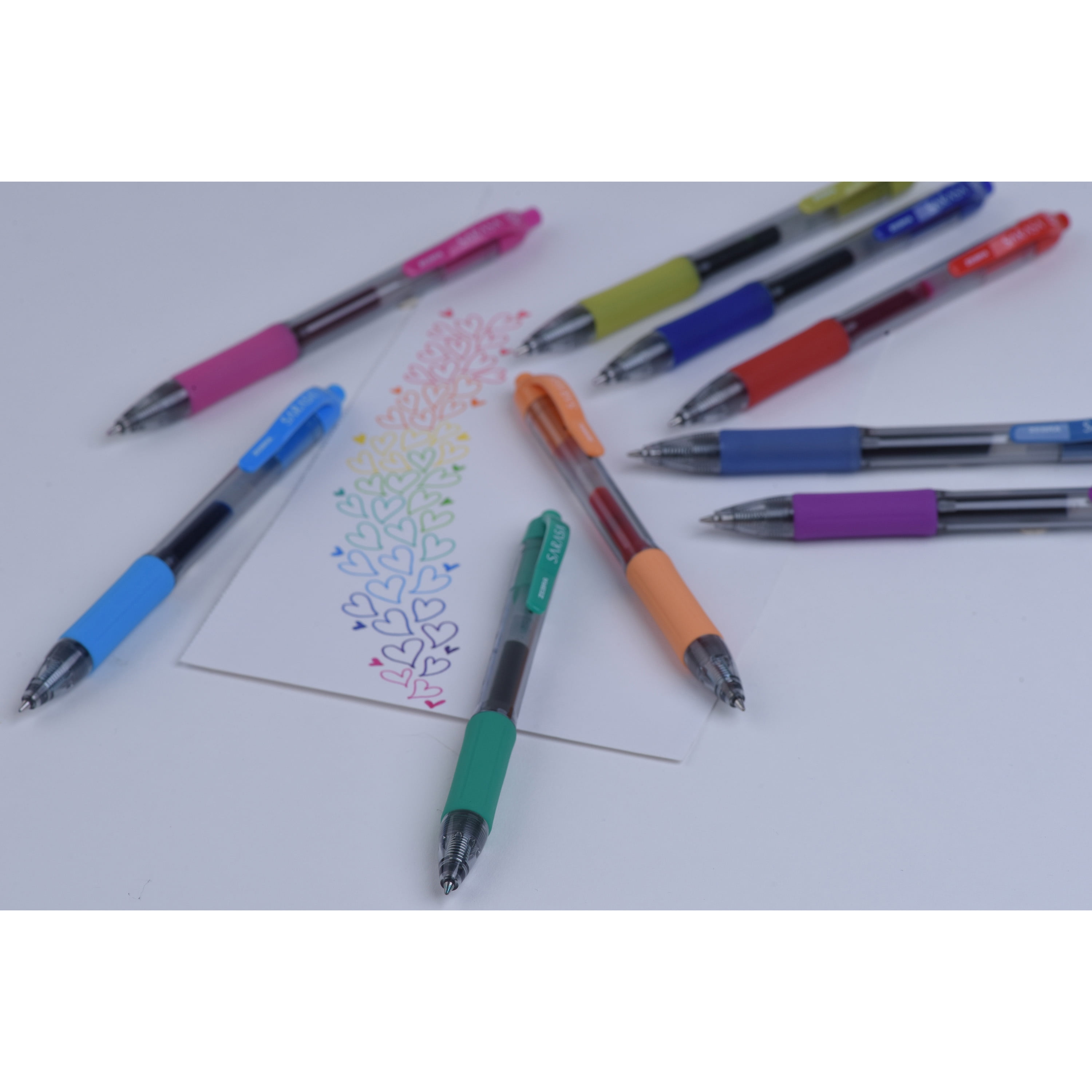 Zebra Sarasa Retractable Gel Pen Black Ink Bold Dozen 46610