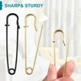 thumbnail image 5 of Solennerer Safety Pins Extra Large Heavy Duty - 20PCS 5Inch Blanket Pins, Strong & Sturdy Bulk Pins for Blankets, Skirts, Crafts, Kilts - Black, 5 of 6