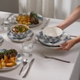 thumbnail image 6 of Thyme & Table Celine Ceramic Dinner Plate Blue, 6 of 6