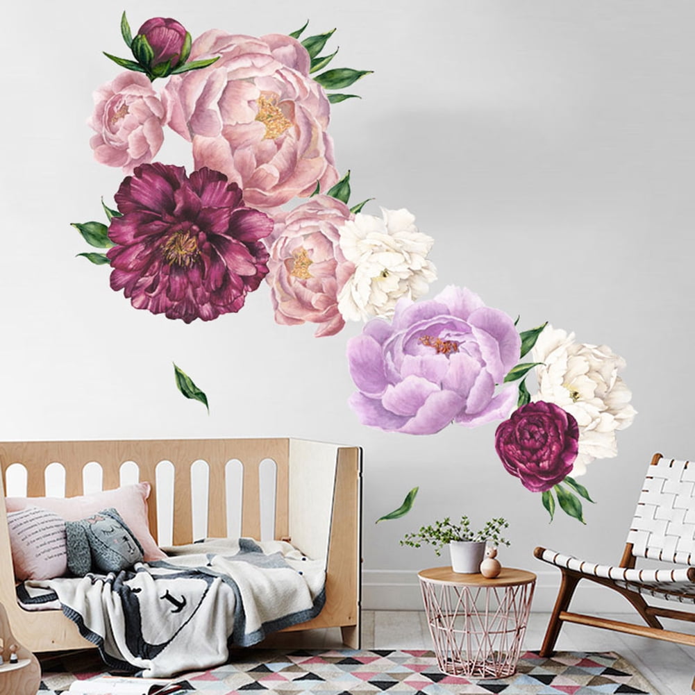 Details about   Flowers Peonies Spring Poster Self-Adhesive Wall Sticker Art Decal Deco Mural
