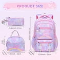 thumbnail image 2 of gcong Dinosaur Themed School Backpack Set For Educational Adventure Gear Purple, 2 of 6