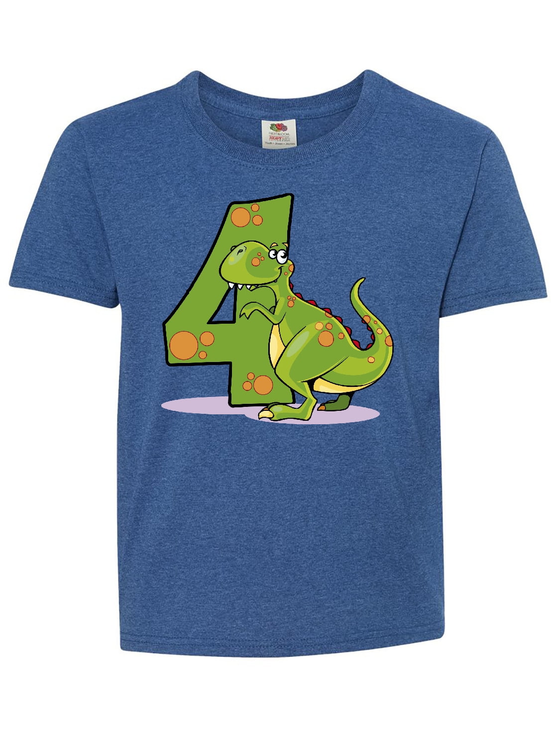 4th Birthday Dinosaur Youth T-Shirt - Walmart.com - Walmart.com