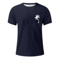 thumbnail image 4 of T-shirts pour Hommes Été Décontracté avec Imprimé Arbre Manches Courtes Col Rond pour Usage Quotidien, 4 of 4