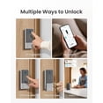 thumbnail image 6 of DESLOC K120 Smart Lock with Built-in WiFi, GPT 3D Fingerprint Keyless Entry Door Lock, 15000mAh Rechargeable Battery, IP65 Waterproof BHMA Grade 3 Deadbolt, Silver, 6 of 10