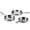 8"10"12", variant on DELARLO Triply Stainless Steel Pan 8/10/12In Frying pan Set,Induction Skillet Compatible Up to 600℉, Fast and Even Heat