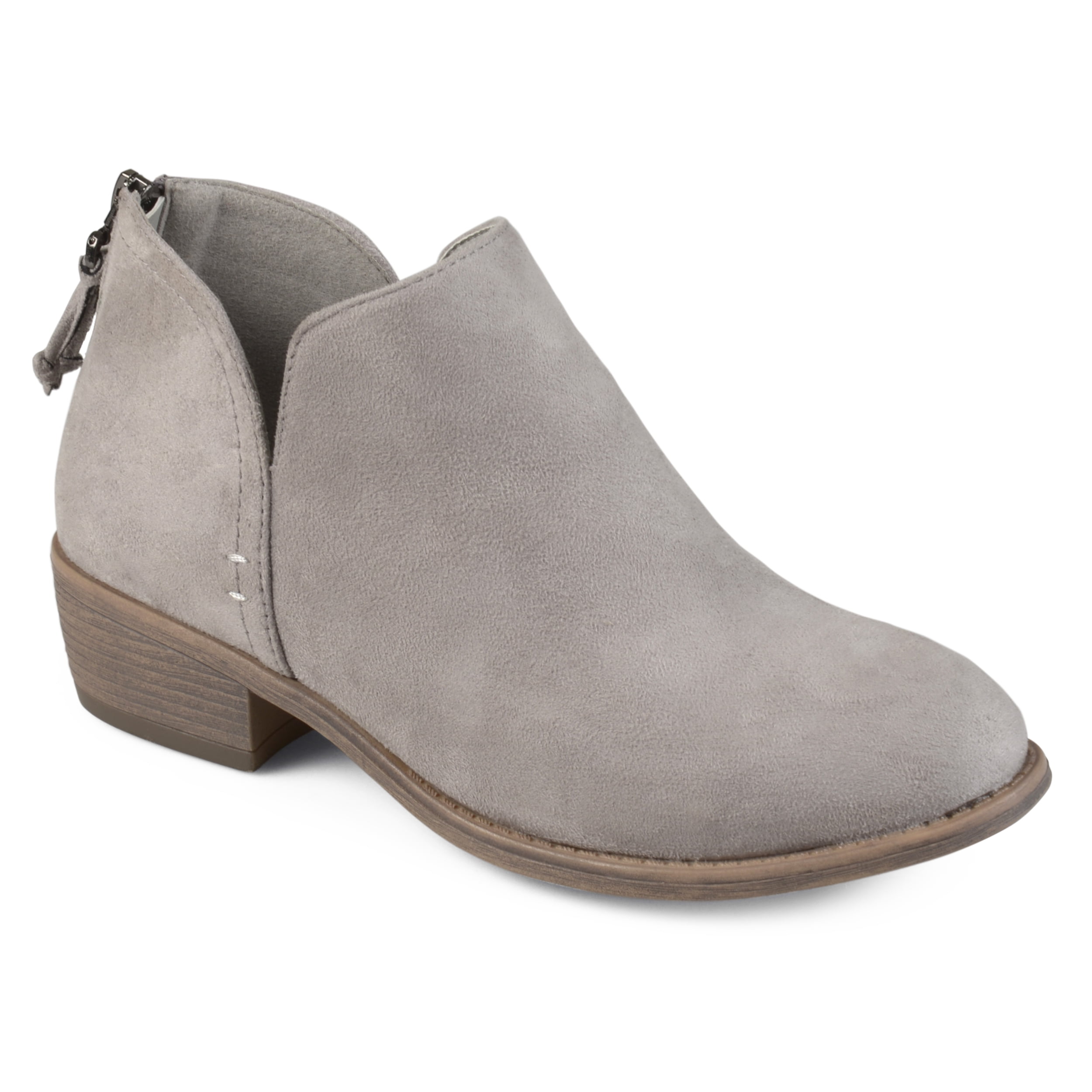 low heel booties cheap