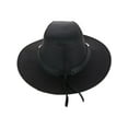 thumbnail image 3 of CTM  Leather Western Hat with Star Concho Hatband (Men), 3 of 5
