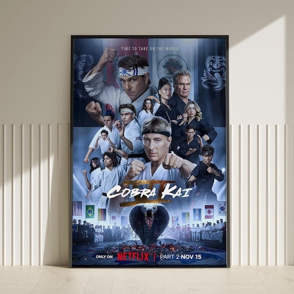 Cobra Kai Poster, Home Room Decor, Wall Art,, Unframed Paper Poster 8x10in