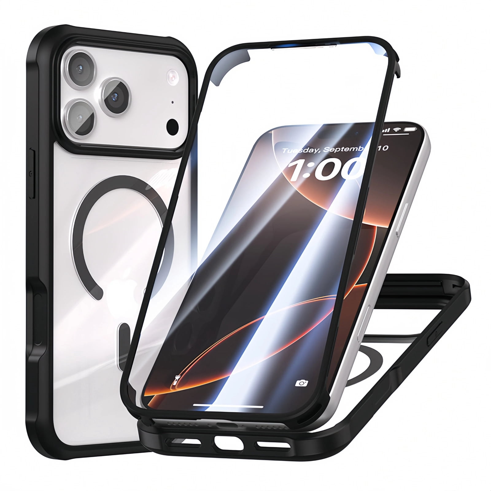Aluminum Metal Bumper Frame iPhone 13 Pro Max Case (Silver) Matte