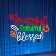 thumbnail image 4 of Handmadetneonsign Grateful Thankful Blessed Neon Sign, Thankful Wall Art Decor, Home Bedroom Wall Decor, 4 of 5