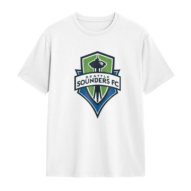 Seattle Sounders Fc T-Shirt Basique à Manches Courtes en Coton pour Usage Quotidien