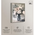 thumbnail image 2 of Dewy Petal Echo Canvas Luxury Floral Art by Art Remedy, Silver Frame, 10" x 15", 2 of 7