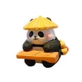 thumbnail image 3 of Figura de panda, adorno de mesa, decoración para el salpicadero del coche, escultura de animal para escritorio, mesa, centro de mesa, sala de estar, Estilo A, 3 of 8