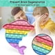 thumbnail image 1 of Delfín Empuje Burbuja Sensorial Autismo Alivio Estrés Silicona Fidget (Arco Iris) Likrtyny juguetes de los niños, 1 of 9