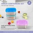 thumbnail image 2 of Recipientes para aperitivos Tanjiae Kids Snack Pro de acero inoxidable, 230 ml, 2 of 8