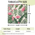 thumbnail image 2 of Waterproof Square Tablecloth with Vibrant Tropical Floral and Exotic Palm Leaf Designs, Elastic Edge Fit, Backing for Heat Resistance, Perfect for Outdoor Parties, 2 of 4