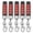 5pcs LOCK Black-Red-433MHz, variant on Universal 433MHz Cloning Remote Control 4 Buttons | 5 Pack | Garage Door Opener, Electric Gate, Car Alarm Replacement Key Fob