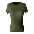 thumbnail image 3 of HGIEYS Womens Short Sleeve T Shirts - Buttery Soft Summer Crop Tops Slim Fit Basic Tees for Workout, 3 of 3