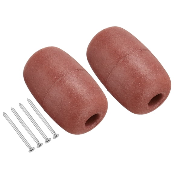 Uxcell 4.33" x 2.76" Rope Float Buoy Set, 2 Pcs 270g Water Floats Rope, Red
