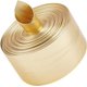 thumbnail image 1 of 5,5 yardas de correas de cuero metálico dorado, tira de cuero PU brillante plana de 1,6" de ancho, pelacables de cuero brillante, cordón para abalorios, cinta, suministros de cuero de doble cara, 1 of 9