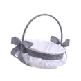 thumbnail image 4 of Cesta de regalo para boda, cesta de regalo con lazo decorativo, ligera, rústica, con asa, elegante, para fiestas de boda, decoración del hogar., 4 of 8