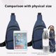 thumbnail image 5 of PAVEOS Bolso bandolera en liquidación Bolso bandolera Mochila bandolera para hombre y mujer Mochila bandolera Mochila de senderismo Bolso bandolera multiusos Azul-a, 5 of 5