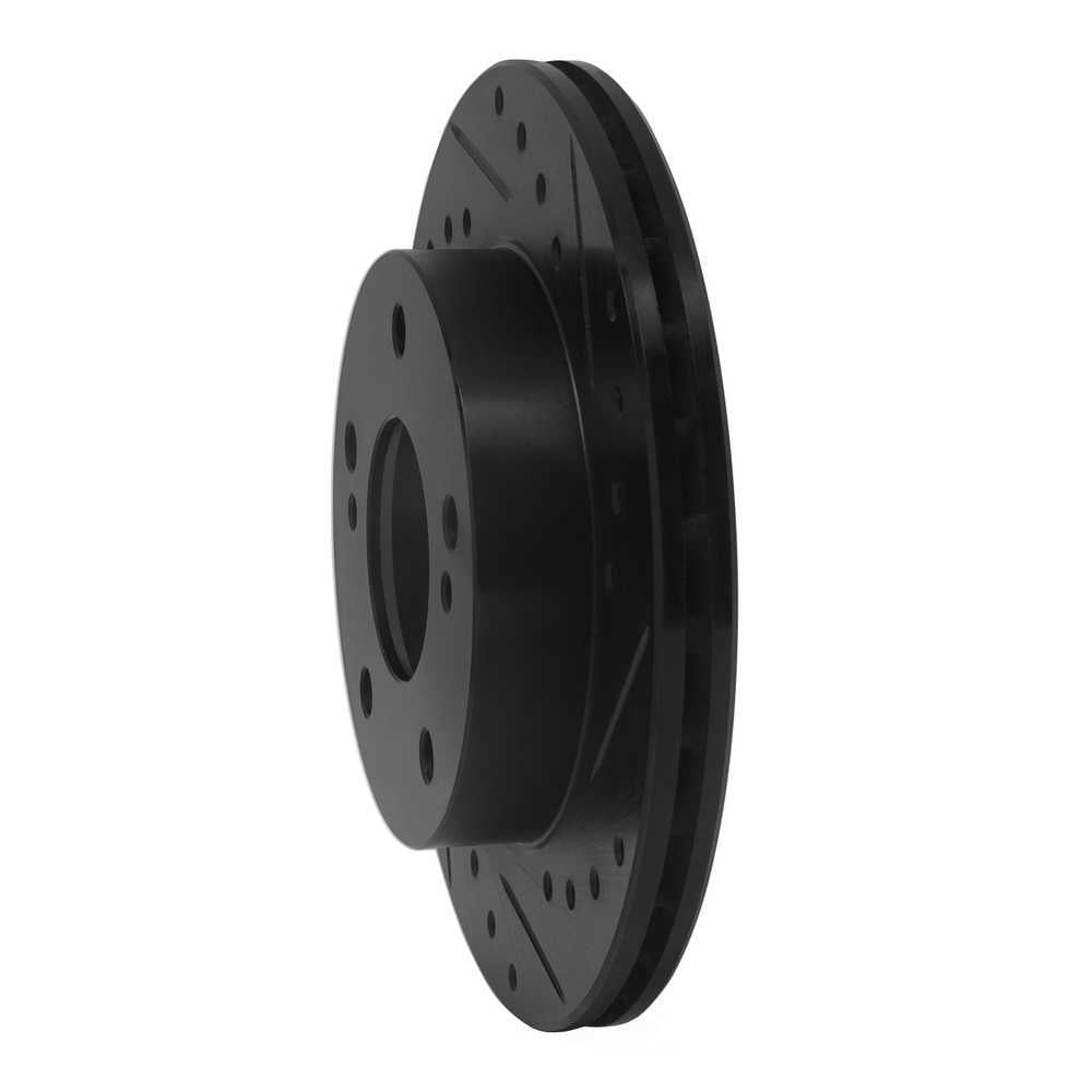 Dynamic Friction Company 633-67042R DFC Brake Rotor - Drilled And Slotted - Black
