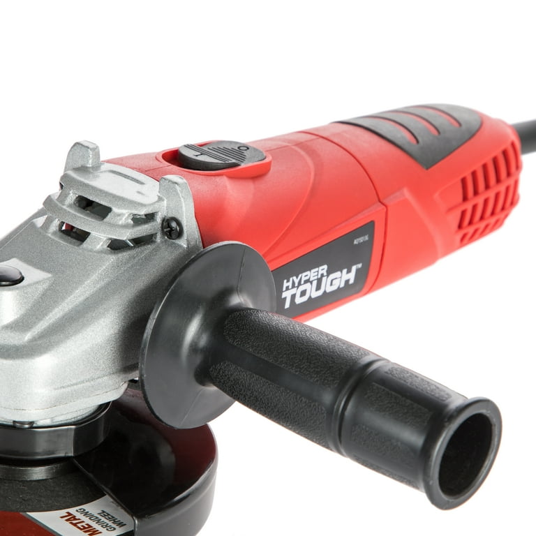 Hyper Tough 6 Amp Corded Angle Grinder with Handle
