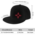 thumbnail image 5 of New Mexico Zia Sun Hats Adjustable Fashion Flat Bill Baseball Cap Trucker Caps for Outdoor Adult Black, 5 of 7