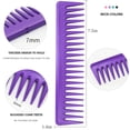 thumbnail image 5 of 4 peines grandes de dientes anchos y peine desenredante grande para cabello rizado, liso, húmedo o seco, duraderos y evitan enredos, 5 of 5