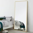 thumbnail image 2 of Full Length Floor Mirror Wall Mounted Rectangle Gold 71"x34", 2 of 8